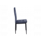 Стілець Vetro Mebel N-66-2 Індіго велюр + чорний