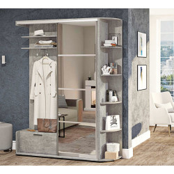 Передпокій-купе Хіт + консоль (дзеркало 4 секції) Комфорт Меблі — 10 кольорів