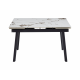 Керамічний стіл Vetro Mebel TM-98-1 Панда Вайт / Чорний
