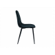 Стілець Vetro Mebel N-170 Чорний Велюр / Чорний