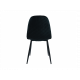 Стілець Vetro Mebel N-170 Чорний Велюр / Чорний