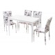 Стол стеклянный Т-300-11 (белый) Vetro Mebel