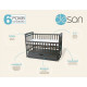 Детская кроватка-трансформер DeSon DS1-08 (орех)