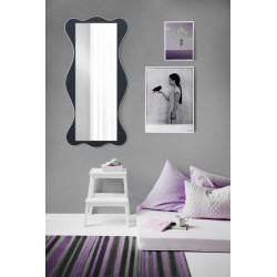 Зеркало фигурное на основе ЛДСП Art-com ZR4 Черно-белый 60х130