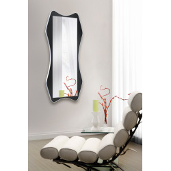 Зеркало фигурное на основе ЛДСП Art-com ZR5 Черно-белый 60х130