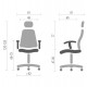 Кресло Сиона CH SR(L) серый А-класс