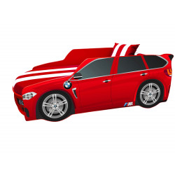 Кровать с подъемным механизмом+матрас Viorina-Deko Premium BMW Красный