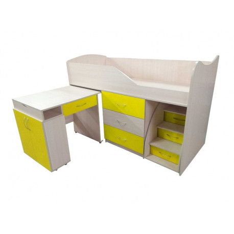 Кровать-комната №5 со столом Viorina-Deko Желтый