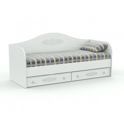 Кровать-диванчик АС-10 белый Ассоль Санти Мебель