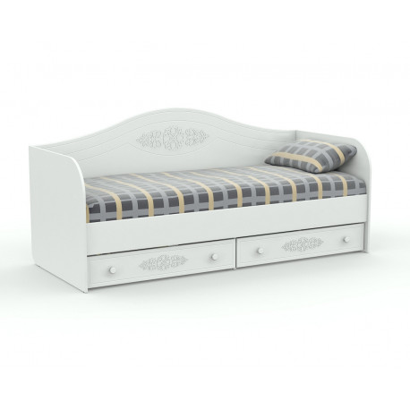 Кровать-диванчик АС-10 белый Ассоль Санти Мебель
