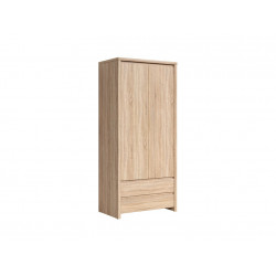 Шкаф для одежды двухдверный BRW Каспиан SZF 2D2S Сонома