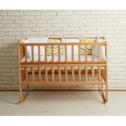 Кроватка детская на полозьях деревянная Goydalka Ameli 1B215-2 Бук
