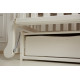 Кроватка для новорожденного с ящиком и маятником Goydalka Natali 1В310-7-1,2,3 Белая