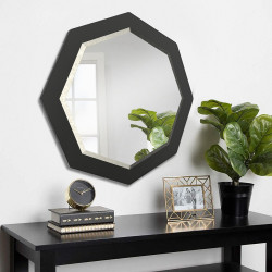 Зеркало восьмиугольное с фацетом на основе ЛДСП Art-com Z2 Черный