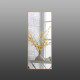 Зеркало ростовое в алюминиевой раме ЛДСП Art-com Alum Оранжевое