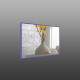 Зеркало в алюминиевой раме ЛДСП Art-com Alum Сиреневый