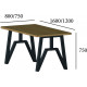 Стол Прайм 120 Металл-Дизайн Лофт