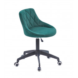 Кресло офисное Onder Mebli Foro BK - Modern Office Бархат Зеленый В-1003