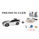 Кровать с подсветкой и подъемным механизмом+матрас Viorina-Deko Premium BMW Р002 Белый с черным