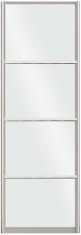 Шкаф-купе ДСП+Зеркало из 4-х частей Стандарт 210/240х45х130 Комфорт-мебель