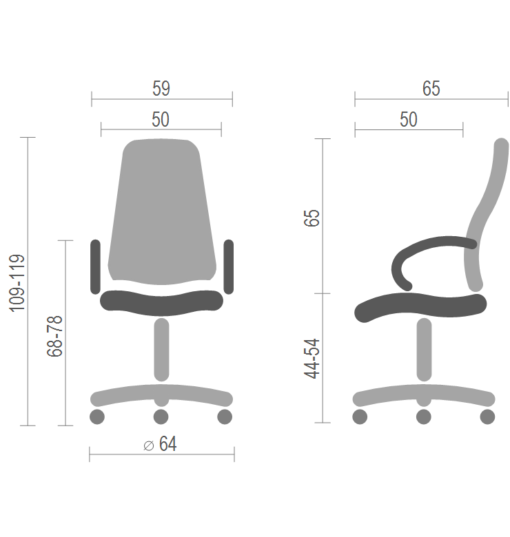 Кресло компьютерное с тонкой спинкой Кап CH MB белый А-класс 